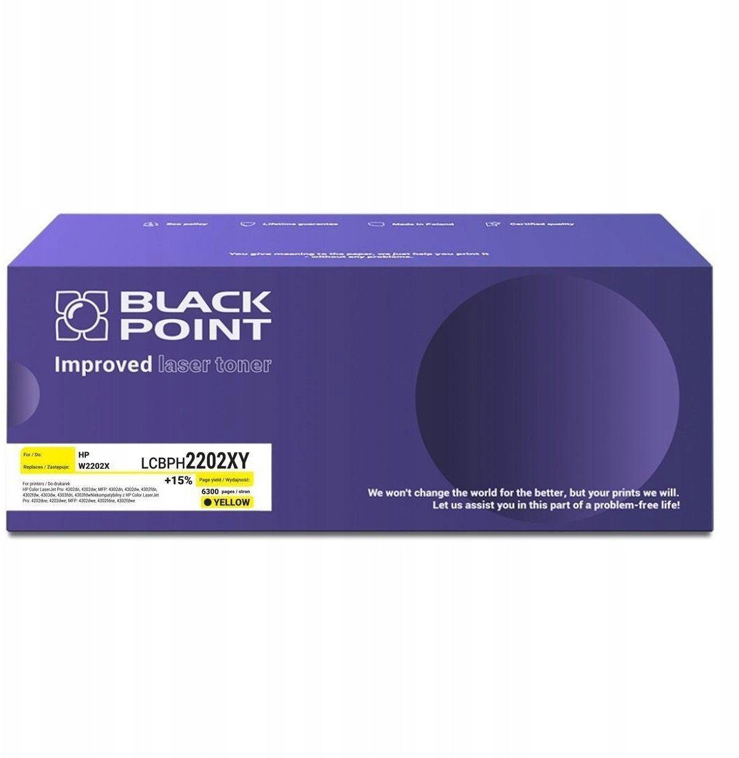 [LCBPH2202XYC] Toner Black Point Color HP W2202X chip NEW BLH2202XCYBW