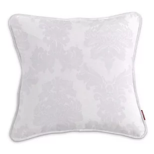 Dekoria Poszewka Gabi na poduszkę biały 60 × 60 cm Damasco 122-613-00 - Poszewki na poduszki - miniaturka - grafika 1
