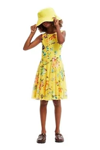 Desigual Sukienka dziewczęca, żółty, 6 Lata - Sukienki - miniaturka - grafika 1