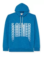 Bluzy męskie - s.Oliver Big Size Bluza męska z długim rękawem, niebiesko-zielona, XXL, Niebieski zielony, XXL - miniaturka - grafika 1