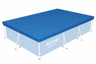 Pokrywa 304x205cm na Basen stelażowy Steel Pro 300x201x66cm BESTWAY - Akcesoria do basenów - miniaturka - grafika 1
