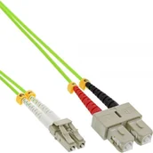 Kable światłowodowe - InLine Patchcord światłowodowy Duplex LC/SC, 50/125µm, OM5, 25m 88638Q - miniaturka - grafika 1