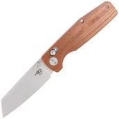 Noże - Nóż składany Bestech Slasher Natural Micarta, Satin D2 (BG43D) - miniaturka - grafika 1