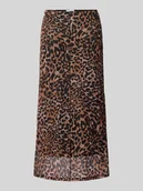 Spódnice - Spódnica midi ze szwem działowym model ‘ELIF’ - miniaturka - grafika 1