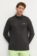 Bluzy męskie - Under Armour bluza do biegania Seamless Stride kolor czarny melanżowa 1378168 - miniaturka - grafika 1