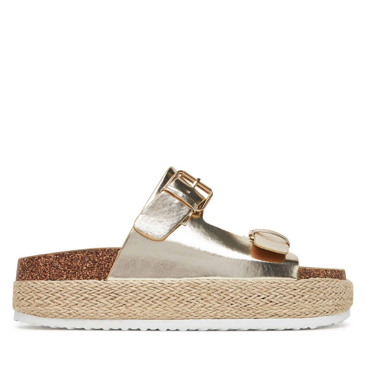 Deezee Espadryle Damskie Złoty LB-P1690