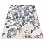 Dywany - Jasnoszary dywan w nowoczesną kratę - Bodi 6X - miniaturka - grafika 1