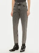 Spodnie damskie - Mustang Jeansy Charlotte 1015989 Szary Mom Fit - miniaturka - grafika 1