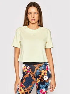 Adidas T-Shirt Luxe H56452 Żółty Regular Fit - Koszulki i topy damskie - miniaturka - grafika 1