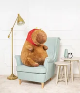 Maskotki i pluszaki - DUŻA KAPIBARA RICK MASKOTKA MIŚ PLUSZAK PRZYTULANKA Z TRUSKAWKĄ - 80cm - miniaturka - grafika 1