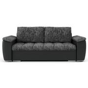 Sofy i kanapy - Sofa z funkcją spania, Vegas II, 180x90x85 cm, grafit, czarny - miniaturka - grafika 1