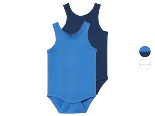 Lupilu Body niemowlęce z bawełny 2 sztuki - Body dla niemowląt Lupilu Body niemowlęce z bawełny 2 sztuki - Body dla niemowląt - miniaturka - grafika 1