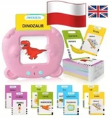 Zabawki interaktywne dla dzieci - Czytnik Kart Do Nauki słówek POLSKI i ANGIELSKI 448 SŁÓW TRZY TRYBY JĘZYKÓW - miniaturka - grafika 1