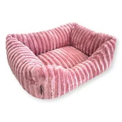 Legowiska dla psów - Pluszowe legowisko dla psa BELLA, 60x40 cm, Róż - miniaturka - grafika 1