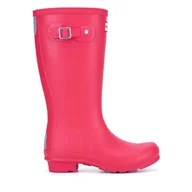 Buty dla dziewczynek - Kalosze Hunter Orginal Kids JFT6000RMA Różowy - miniaturka - grafika 1