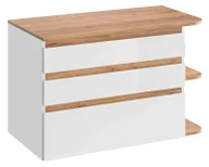 Szafki łazienkowe - Wisząca szafka pod umywalkę nablatową z szufladami L7-E93 - miniaturka - grafika 1