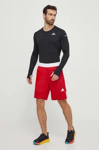 adidas Performance szorty treningowe kolor czerwony - Spodenki męskie - miniaturka - grafika 1