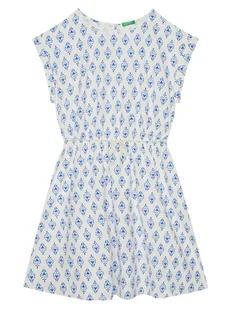United Colors Of Benetton Sukienka codzienna 4MMDCV03F Niebieski Regular Fit - Sukienki i spódniczki dla dziewczynek - miniaturka - grafika 1