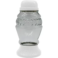 Lampiony i znicze - Znicz szklany solarny LA 273 SOL B 10,5 x 20 cm biały - miniaturka - grafika 1