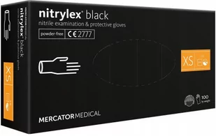 Rękawice Nitrylex BLACK 100 XS - Pozostałe kosmetyki - miniaturka - grafika 1
