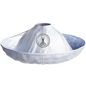 Peleryny fryzjerskie - TEMU 1 szt. Szara Fartuch Fryzjerski z Wzorem Nożyczek, Nieprzywierający Peleryna do Strzyżenia, Pokrowiec na Fryzjerkę i Domowe Cięcie Włosów - miniaturka - grafika 1