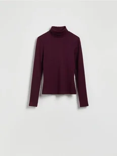 Reserved - Bawełniany golf - bordowy - Moda i Uroda OUTLET - miniaturka - grafika 1