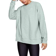 Bluzy damskie - Under Armour Unstoppable Daytona Move Light Crew bluzka damska, zielony, s - miniaturka - grafika 1