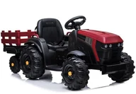 Pojazdy elektryczne dla dzieci - LEAN CARS Traktor z Przyczepą na akumulator BDM0925 Czerwony 4169 - miniaturka - grafika 1