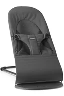 Leżaczki i huśtawki - BABYBJORN - leżaczek BALANCE SOFT WOVEN/JERSEY Tri Fabric, Ciemny Szary - miniaturka - grafika 1