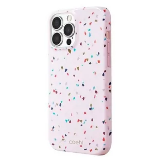 UNIQ etui Coehl Terrazzo iPhone 13 Pro Max 6,7" różowy/blush pink - Etui i futerały do telefonów - miniaturka - grafika 1