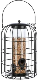 TRIXIE Food Dispenser, Hanging, Black, Metal, Plastic, 0.95 L, 170 mm, 260 mm - Karma dla ptaków - miniaturka - grafika 1