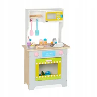 Zabawki AGD - Kolorowa DREWNIANA Kuchnia Dla Dzieci AKCESORIA - miniaturka - grafika 1