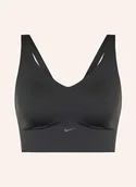 Biustonosze - Nike Biustonosz Sportowy Alate schwarz - miniaturka - grafika 1