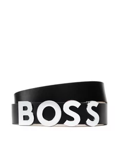 BOSS Pasek Damski Bold Belt 3,5Cm 50470631 10199089 01 Czarny - Paski - miniaturka - grafika 1