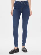Spodnie damskie - Tommy Hilfiger Jeansy Harlem WW0WW40647 Granatowy Skinny Fit - miniaturka - grafika 1
