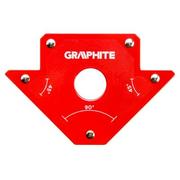 Akcesoria BHP - GRAPHITE Spawalniczy kątownik magnetyczny GRAPHITE 56H902 - miniaturka - grafika 1