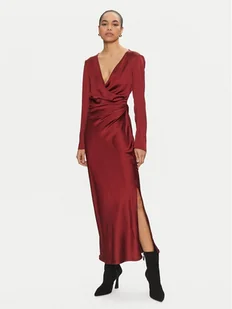 Imperial Sukienka koktajlowa AFGSIBA Bordowy Regular Fit - Sukienki - miniaturka - grafika 1