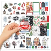 Scrapbooking - Zestaw naklejek - Zima - miniaturka - grafika 1