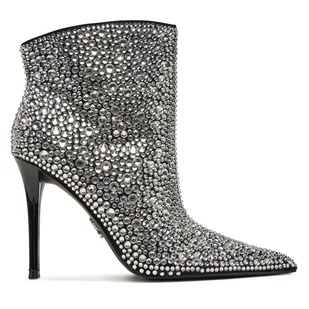 Botki Steve Madden Sentinel-R SM11003450 Srebrny - Botki damskie - miniaturka - grafika 1