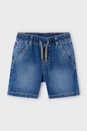 Spodnie i spodenki dla chłopców - Mayoral szorty jeansowe dziecięce soft denim jogger kolor niebieski - miniaturka - grafika 1