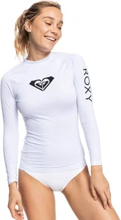 damska koszulka do pływania ROXY WHOLE HEARTED LS Bright White - WBB0 - Koszulki i topy damskie - miniaturka - grafika 1