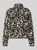 Bluzy damskie - Bluza o kroju regular fit z kołnierzem i wzorem na całej powierzchni model ‘NEW DALLAS’ - miniaturka - grafika 1