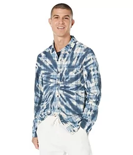 Koszule męskie - Hurley Męska koszula flanelowa Portland Tie Dye Ls - grafika 1
