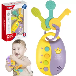 WOOPIE BABY Interaktywne Kluczki Samochodowe z Pilotem Gryzak 2w1 - Gryzaki dla dzieci - miniaturka - grafika 1