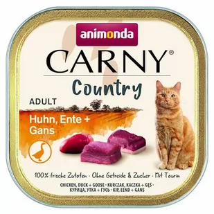 Animonda Carny Country Adult Kurczak Kaczka i Gęś 100g AAK 83846 - Mokra karma dla kotów - miniaturka - grafika 1