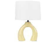 Lampy stojące - Lampa stołowa ceramiczna żółta ABBIE - miniaturka - grafika 1