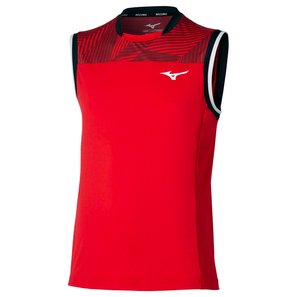 Koszulka męska Mizuno Stargazer Shadow Sleeveless Fiery Red L