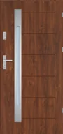 Drzwi zewnętrzne - Drzwi wejściowe 72 Tuluza 90 cm prawe orzech - miniaturka - grafika 1