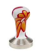 Akcesoria i części do ekspresów do kawy - Motta tamper Flower z drewnianą rączką 58 mm płaski - miniaturka - grafika 1