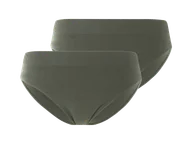 Majtki damskie - esmara® Majtki figi damskie, 2 pary (Khaki, S(36/38)) - miniaturka - grafika 1